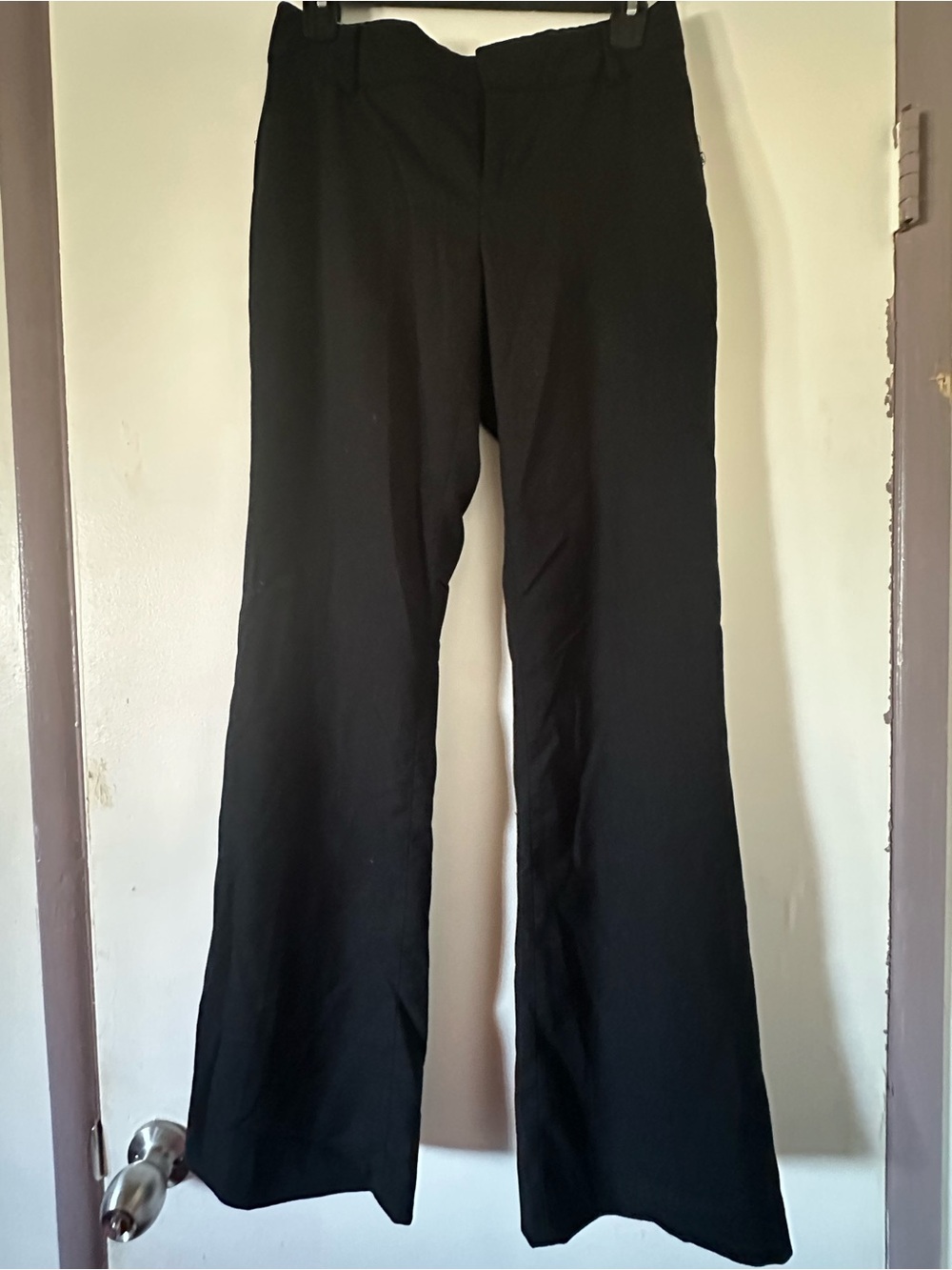 Banana Republic Black Wide-Leg Dress Pants